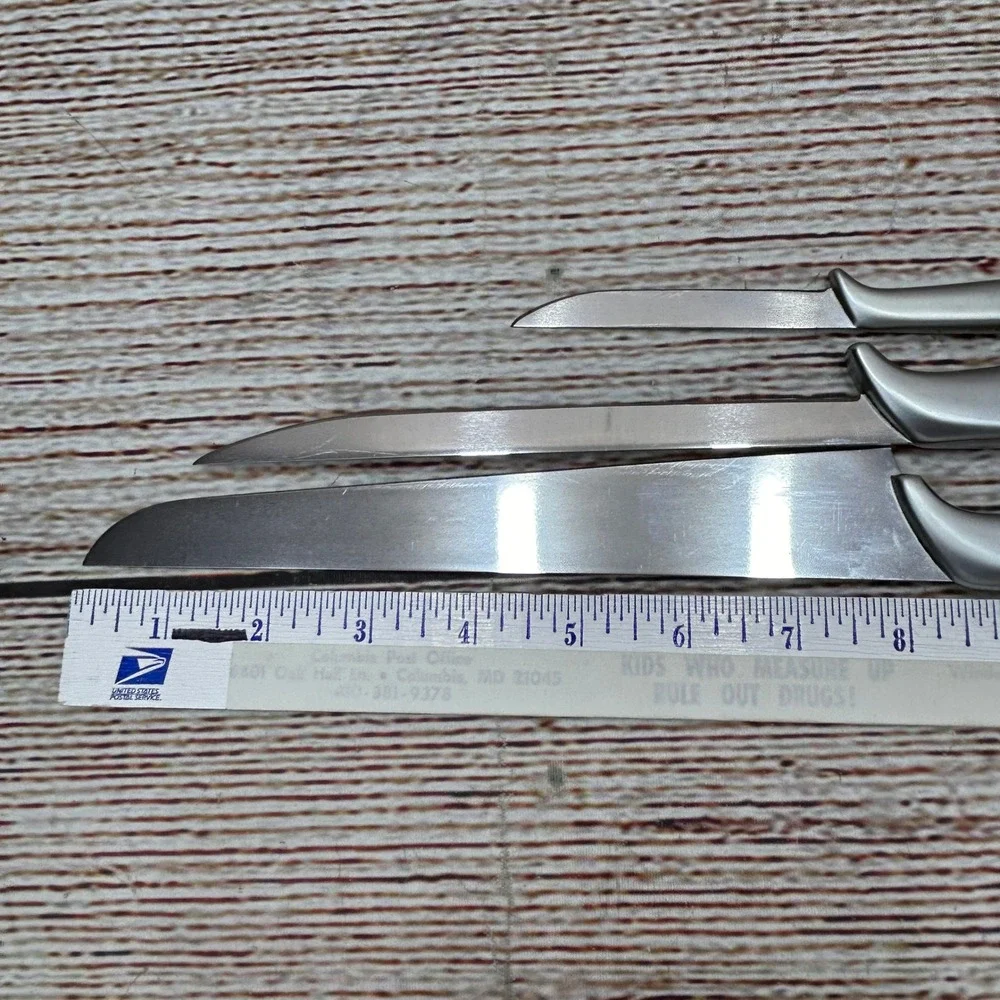 Gerber Legendary Blades Knife Set Wood Block Pixie‎ Durendal French Vintage